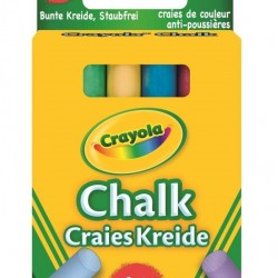 Crayola Anti-Dust Colour Chalk Sticks 12 Pack