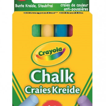 Crayola Anti-Dust Colour Chalk Sticks 12 Pack