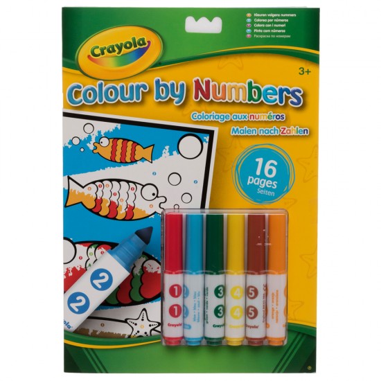Crayola Colour By Numbers Colouring Book