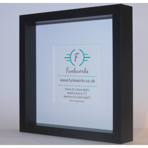 Black - Box Photo Frame 9 x 9 Inch (23cmx23cm) Black - Box Photo Frame 9 x 9 Inch (23cmx23cm)