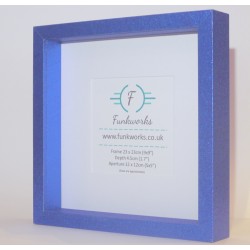 Glitter Blue - Box Photo Frame 9 x 9 Inch (23cmx23cm)
