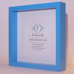 Blue - Box Photo Frame 9 x 9 Inch (23cmx23cm)