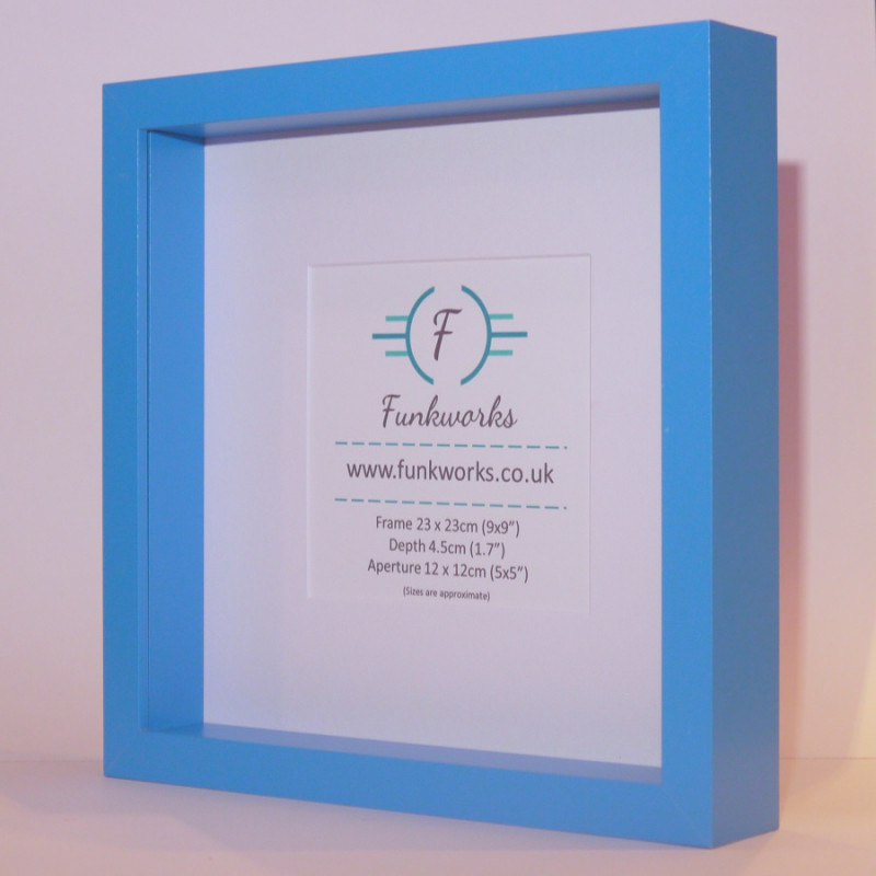 Blue - Box Photo Frame 9 x 9 Inch (23cmx23cm)