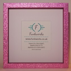 Glitter Pink - Box Photo Frame 9 x 9 Inch (23cmx23cm)