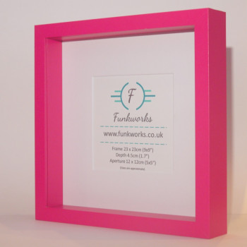 Pink - Box Photo Frame 9 x 9 Inch (23cmx23cm)