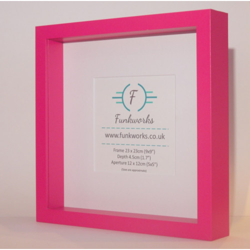 Pink - Box Photo Frame 9 x 9 Inch (23cmx23cm)