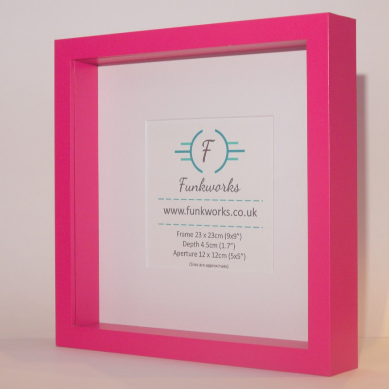 Pink - Box Photo Frame 9 x 9 Inch (23cmx23cm)