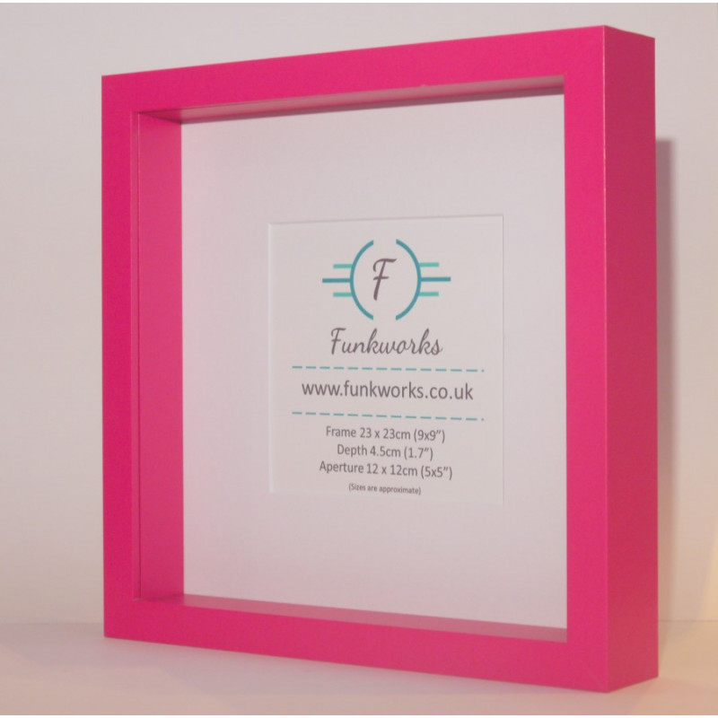 Pink - Box Photo Frame 9 x 9 Inch (23cmx23cm)