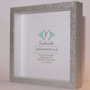 Glitter Silver - Box Photo Frame 9 x 9 Inch (23cmx23cm)