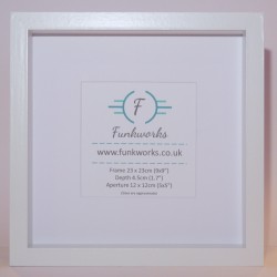 Grey - Box Photo Frame 9 x 9 Inch (23cmx23cm)