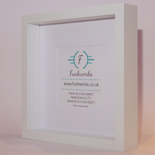 White - Box Photo Frame 9 x 9 Inch (23cmx23cm)