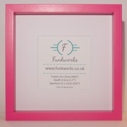 Pink - Box Photo Frame 9 x 9 Inch (23cmx23cm)