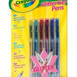 Crayola Glitter Gel Pens 6 Pack