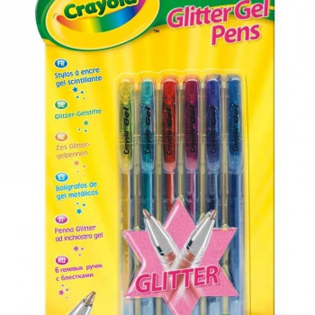 Crayola Glitter Gel Pens 6 Pack