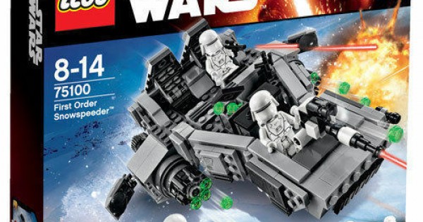 LEGO Star Wars Snowspeeder 75100 | First Order Model With 3 Minifigures & Spring Shooters